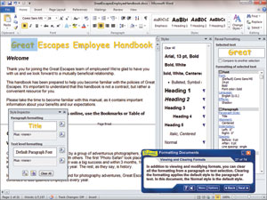 Advanced Microsoft Word 2010 Advanced tutorials and guides