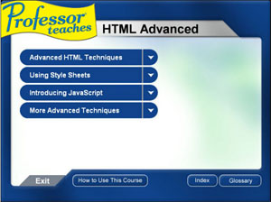 learn advanced html coding with professor teaches