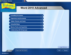 Learn Microsoft Word 2010 Advanced tutorials