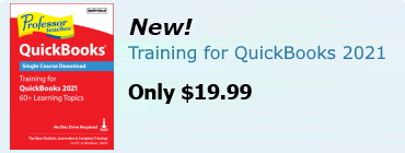 New - Training for QuickBooks 2021